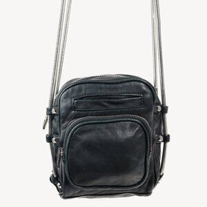 Alexander Wang Mini Brenda Black Leather Crossbody Bag